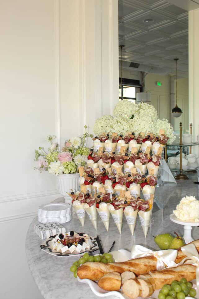Planning the Perfect Bridal Shower: Why Cones & Grazing Tables Are a Must-Have